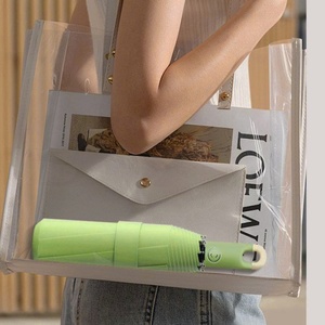 Custom Logo Business Gifts Modern Waterproof UV Protect <b>Windproof</b> Dual-Folding Fully-Automatic Straight Handle Portable <b>Umbrella</b> - Product Image 5