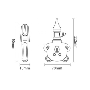 Aspirador <span class=keywords><strong>Nasal</strong></span> Manual para Bebés, de Silicona de Grado Alimenticio, Producto para Limpiar Mocos, con Clip - Product Image 6