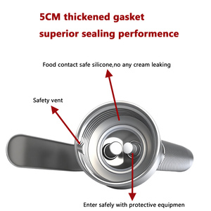 Sản phẩm mới trực tiếp chuyên nghiệp kháng khuẩn xách tay thép không gỉ Whipped Tiramisu Kem <span class=keywords><strong>Dispenser</strong></span> - Product Image 3