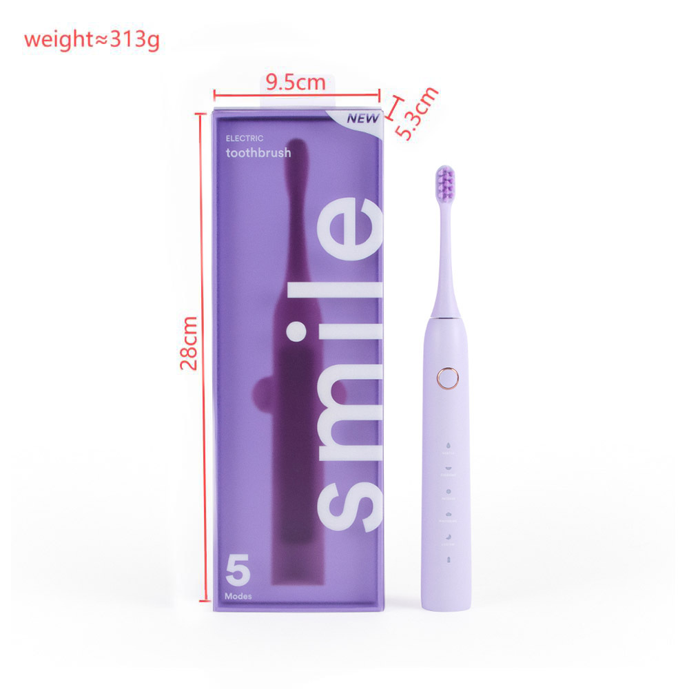 Ensemble brosse à dents électrique K5 - violet neutre - vente transfrontalière uniquement