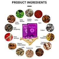 Perlas de Limpieza Yoni de Chinaherbs, Sin Estrógenos, Sin Parabenos, Remedios Herbales para la Higiene Femenina, Homeopía, Salud Vaginal, Fertilidad
