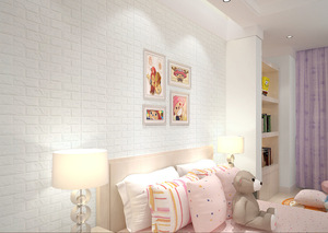 Panel de Pared 3D Autoadhesivo de Lujo, Ladrillo Decorativo de Espuma de Fibra de Poliéster Impermeable, Adhesivo Decorativo para Paredes <span class=keywords><strong>Interiores</strong></span>, para Renovación - Product Image 4
