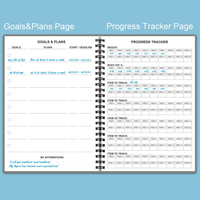 Spirale personnalisée GYM hebdomadaire Tracker perte de poids entraînement journal de bord Fitness Journal et planificateur pour femmes hommes