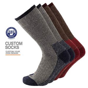 FN Men's Thermal Merino <b>Wool</b> Hiking <b>Socks</b> Breathable Athletic Running Crew Thicken Winter <b>Socks</b> - Product Image 1