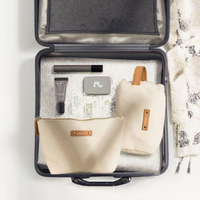 Tas Kosmetik Perjalanan Grosir, Kantong Kecil Kapasitas Sedang, Kanvas Custom Murah Cetak Digital China, Portabel untuk Wanita