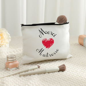 Trousse de maquillage personnalisée avec motif de remerciement, trousse de toilette de voyage, trousse de toilette, 1 pièce - Product Image 4