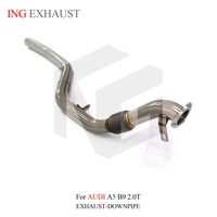 ING Système d'échappement avant en acier inoxydable de haute qualité pour AUDI A5 B9 2.0T, pièces de tuning automobile