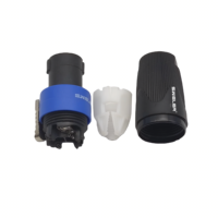Connecteur audio mâle Speakon XLR 4 broches, 4 pôles, nickelé, compatible avec Neutrik NLT4FXX-BAG NLT4FXX