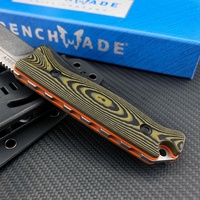 Couteau de poche à lame droite BM15002/15017 pour la survie en milieu sauvage avec étui, outils de chasse en plein air, Bushcrafter OEM/ODM