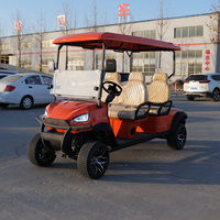 Voiturette de golf électrique 4 places personnalisée, homologuée DOT DOM, fiable, pour parcs touristiques, campus et clubs de tourisme