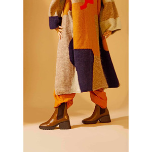 Botas de combate Arachis de piel de becerro marrón 7.8cm - Product Image 1