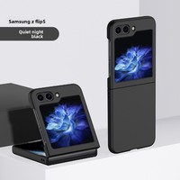 Étui de téléphone pliable anti-chute en PC avec rabat pour Samsung Flip 8 7 6 5 4, coque rigide effet peau pour Moto Razr 60 50 40 Ultra