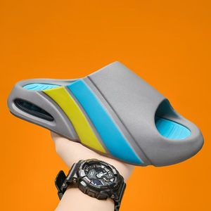 Men's Fashionable Summer Sports <b>Slippers</b> Outdoor Beach Sandals with Massage Insole Light Weight Hard-Wearing Rubber Anti-Slip - Product Image 2