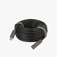 Kabel USB Fiber Optik 10Gbps Panjang AOC USB3.0 Kabel Ekstensi Plastik Male ke Female 30m Berlapis Foil untuk Komputer
