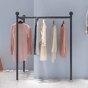豪华落地式金属服装展示架，服装店转角展示架 - Product Image 3