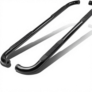 Estribos Laterales de Acero Reforzado <span class=keywords><strong>4x4</strong></span> para Camionetas Toyota Hilux Revo Vigo Tacoma Ford F150 Ranger RAM GMC - Product Image 1
