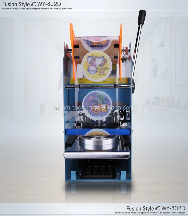 Machine à sceller électrique manuelle, thermoscelleuse pour gobelet de thé au lait, bubble tea