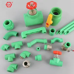 GA brand hot sale ppr fittings series male and female elbow socket union plumbing fittings 16-160mm