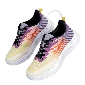 [Cross-border] Summer Breathable Women's Sports Shoes Large Size Casual Flying Weaver Running