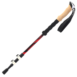 Bastón de Senderismo Plegable Ligero de Aluminio y Carbono con Mango de Corcho, Ajustable en Tamaños, para Aventuras al Aire Libre - Product Image 5