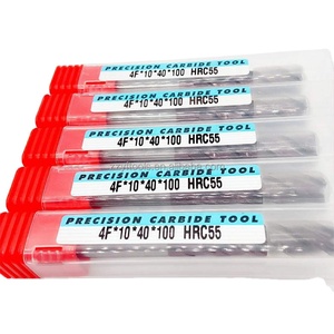 Hrc45 hrc55 hrc60 hrc65 tungsten carbide phẳng kết thúc nhà máy với 10 mét Shank OEM hỗ trợ Dâu Tây Lớp phủ thép không gỉ kim loại - Product Image 3