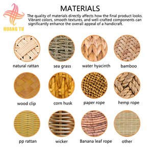 Oem H&amp;T Vintage Style Environment Protection Scalloped Wall Food Gift Hamper Bamboo Woven Rattan <strong>Wicker</strong> <strong>Storage</strong> <strong>Baskets</strong> - Product Image 4