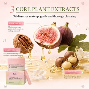 Bálsamo Limpiador de Maquillaje TWG RTS Hot Sell Figs Melting de 100ml, Derretiría el Maquillaje en Profundidad, Limpieza Suave, Bálsamo <span class=keywords><strong>Desmaquillante</strong></span> de Higos - Product Image 4