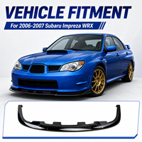 Spoiler avant 3 pièces style Impreza WRX, diffuseur de pare-chocs avant, kit carrosserie pour Subaru 2006-2007, accessoires auto