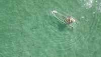 Bateau à rames pour deux personnes avec cadre en aluminium, kayak, canoë transparent avec pagaies