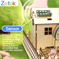 Kit de Inicio para Granja Inteligente Zetok ESP32, Interactivo y Duradero, Programable para Educación STEM e IoT, Compatible con Tutorial de 16 Lecciones, para Todas las Edades