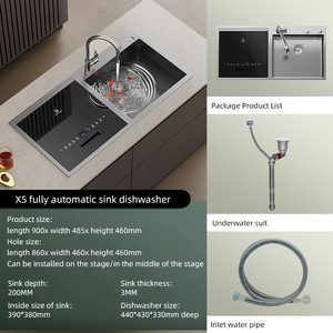 Évier intelligent en acier inoxydable avec lave-vaisselle intégré - Product Image 2