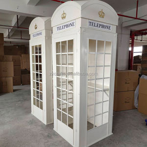 Cabine téléphonique blanche ZKAI, toile de fond <span class=keywords><strong>photo</strong></span>, livre d'or audio, cabine téléphonique londonienne pour la décoration d'événements de mariage - Product Image 6
