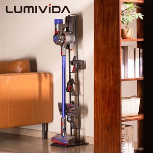 Soporte de Suelo Móvil de Acero para Aspiradora con 7 Soportes para Accesorios, Compatible con Aspiradoras <span class=keywords><strong>Dyson</strong></span> V6 V7 V8 V10 V11 V12 V15, Almacenamiento Doméstico - Product Image 1