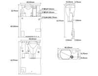 Capteur de distance laser haute précision LDJ 4-20ma 100m Module de mesure de distance laser longue portée