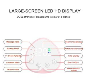 Extracteur de <span class=keywords><strong>lait</strong></span> portable en silicone et PP pour <span class=keywords><strong>tire</strong></span>-<span class=keywords><strong>lait</strong></span> électrique mains libres à faible bruit pour un allaitement confortable - Product Image 5
