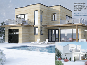 <span class=keywords><strong>Villa</strong></span> préfabriquée moderne à 2 étages avec structure en acier léger, 4 chambres, 3 salles de bain, 1 cuisine - Product Image 2