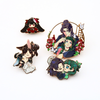 Broche en émail métallique peinte, motif dragon de dessin animé mignon, personnage d'anime fantastique, badge de revers, bijou, cadeau pour les amateurs de films