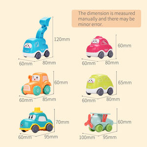 Ensembles de jouets de voiture de <span class=keywords><strong>camion</strong></span> de bébé pour l'enfant en bas âge jouets de bébé 12-18 mois jouets pour garçon de <span class=keywords><strong>1</strong></span> 2 3 ans pour les enfants en bas âge 6 ensembles - Product Image 3