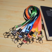 Lanières personnalisées détachables pour badges et porte-clés, avec logo, en polyester vierge, en stock