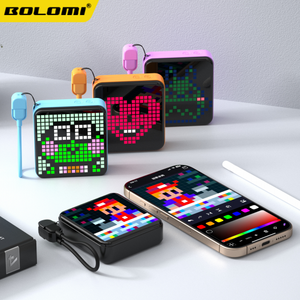 BOLOMI PB-XP01 la première personnalisation innovante de l'affichage des pixels via l'application Bluetooth Connection Private Mold Power Bank 5000mah - Product Image 1