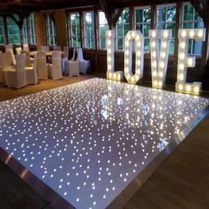 أرضيات للرقص مخصصة لحفلات الزفاف قابلة للإزالة لافتات الزفاف ديكور أرضيات للرقص لامعة زرقاء من الفينيل غطاء أرضيات للرقص لأعياد الميلاد - Product Image 2