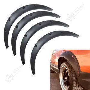 Penutup Hitam ABS Plastik Pelindung Trim Fender Roda Ekstensi Alis JDM Bodi Lebar 4X4 Mobil Universal Lengkungan Roda Suar