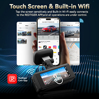 Caméra de tableau de bord double avant et arrière Redtiger Dealer A8 4K+1080P avec enregistrement en boucle et écran tactile pour voiture