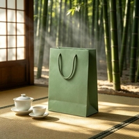 Sacs en papier personnalisés avec logo, recyclables, en papier mat, avec poignées en corde, pour emballages cadeaux de boutiques et de vente au détail