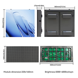 Écran d'affichage LED extérieur haute luminosité P6 P8 P10 Pleine couleur 10000 nit IP65 Étanche Panneau publicitaire numérique - Product Image 2