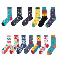 Chaussettes décontractées pour hommes, motif original, écologiques, sportives, amusantes, fantaisie, colorées, en coton, idéales pour un cadeau