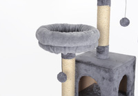 Grande tour d'arbre à chat de luxe de style moderne meubles de maison pour chat en peluche durable avec griffoir en sisal vente en gros d'usine