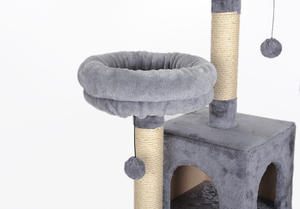 Grande tour d'<span class=keywords><strong>arbre</strong></span> <span class=keywords><strong>à</strong></span> <span class=keywords><strong>chat</strong></span> de luxe de style moderne meubles de maison pour <span class=keywords><strong>chat</strong></span> en peluche durable avec griffoir en sisal vente en gros d'usine - Product Image 4