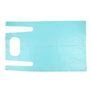 Delantal desechable de plástico para adultos, HDPE, LDPE, impermeable, barato, venta al por mayor, China