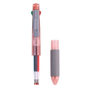 Wholesale 4-in-1 Novelty Ballpoint <b>Pen</b> Plastic Press with Red Blue Black Green <b>Multi</b>-<b>Color</b> Customized Logo 0.5 mm Writing Width - Product Image 6
